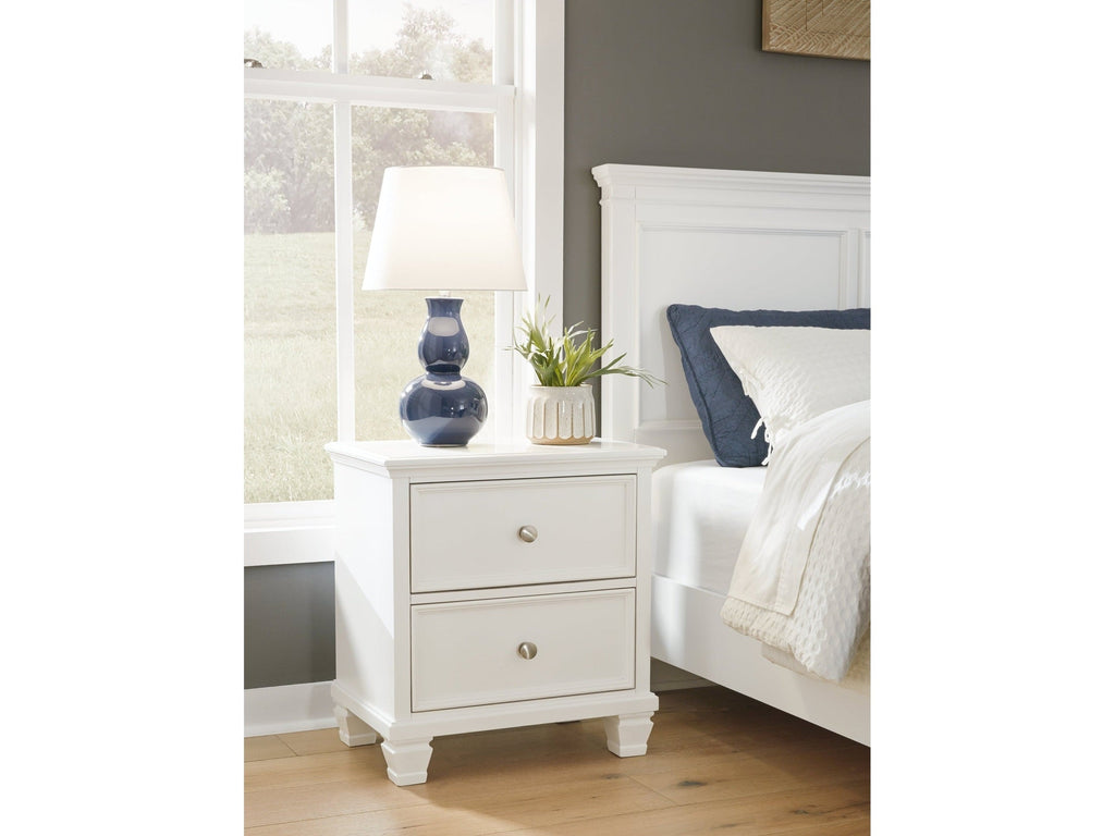 Fortman White Nightstand