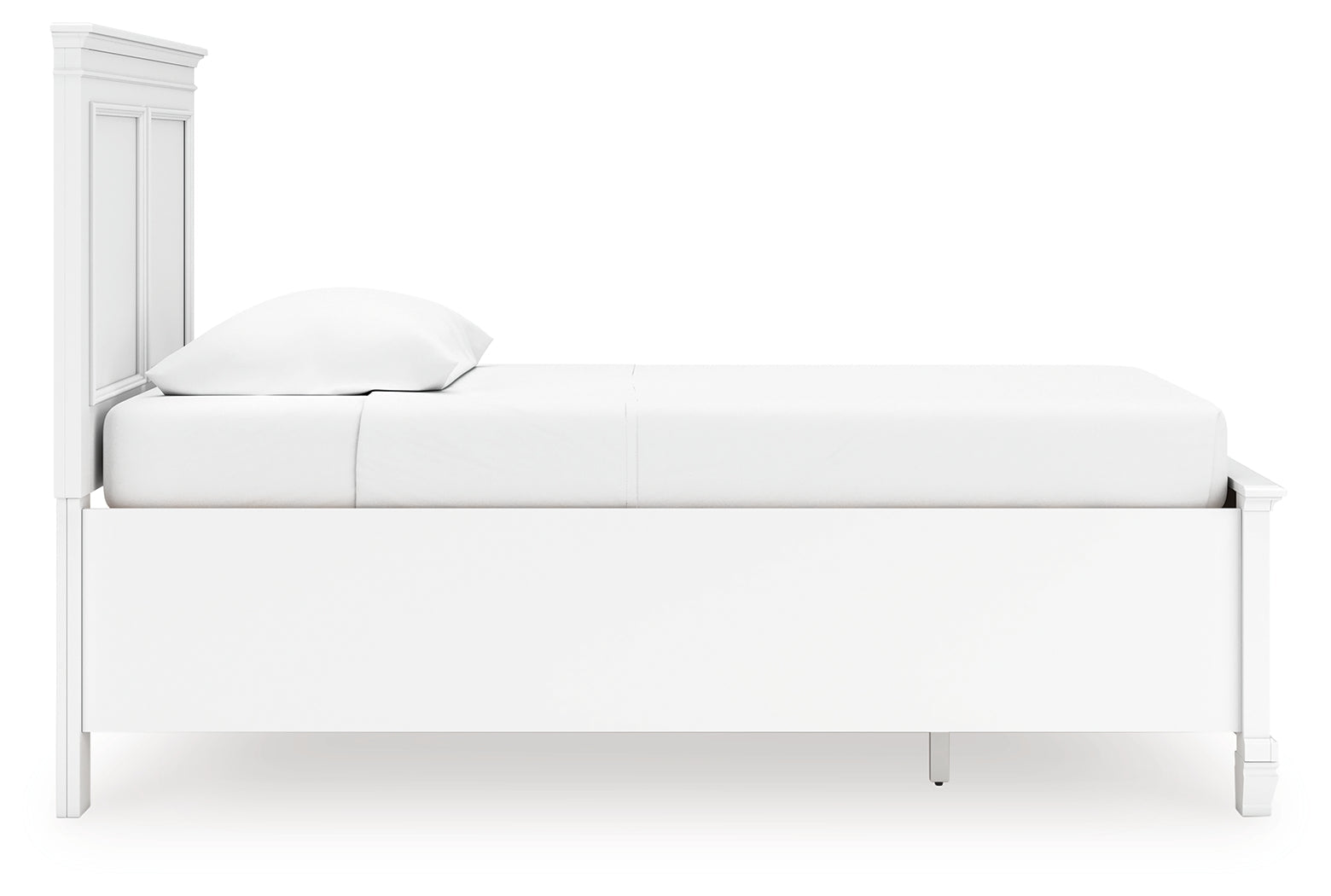 Fortman White Twin Panel Storage Bed