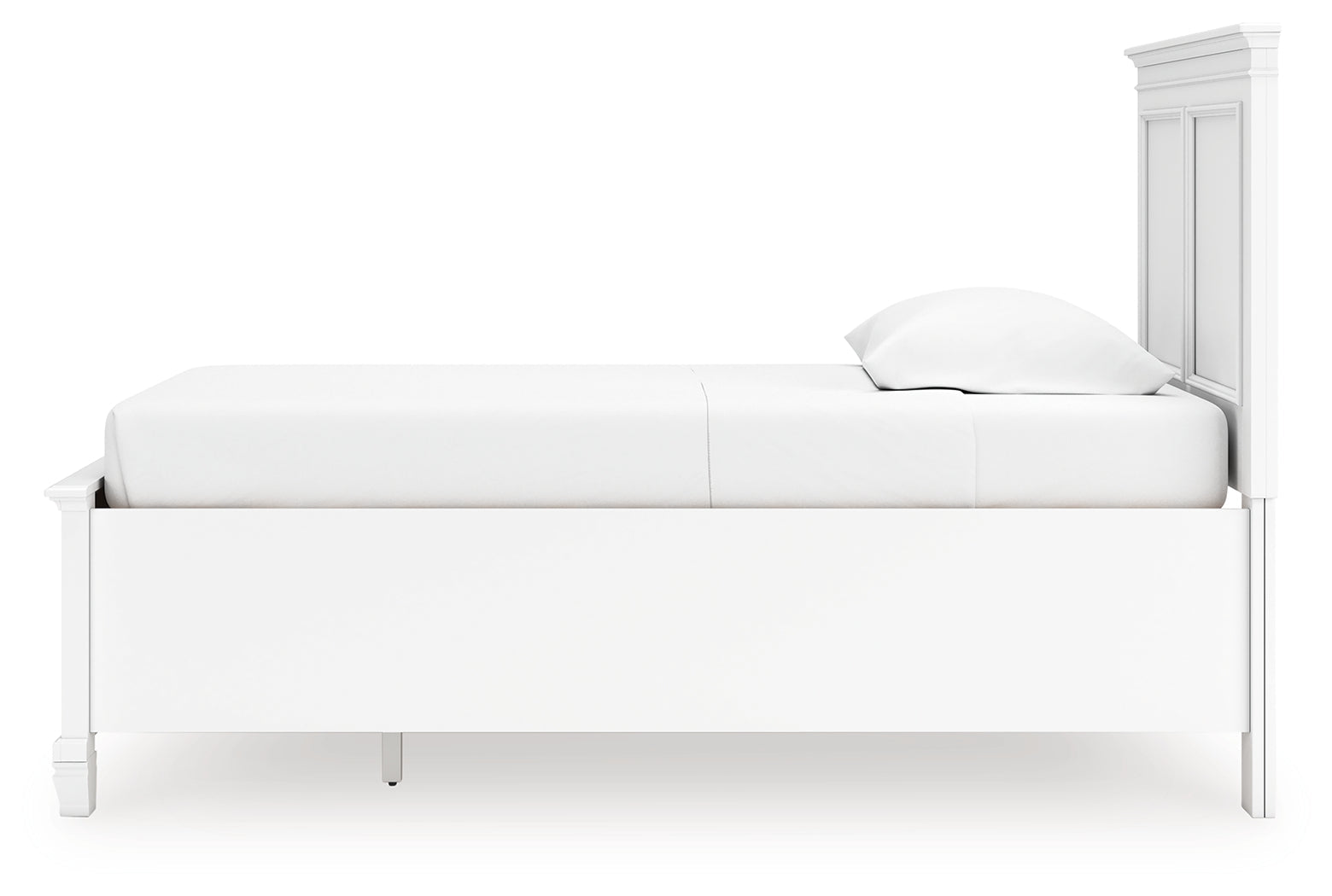 Fortman White Twin Panel Storage Bed