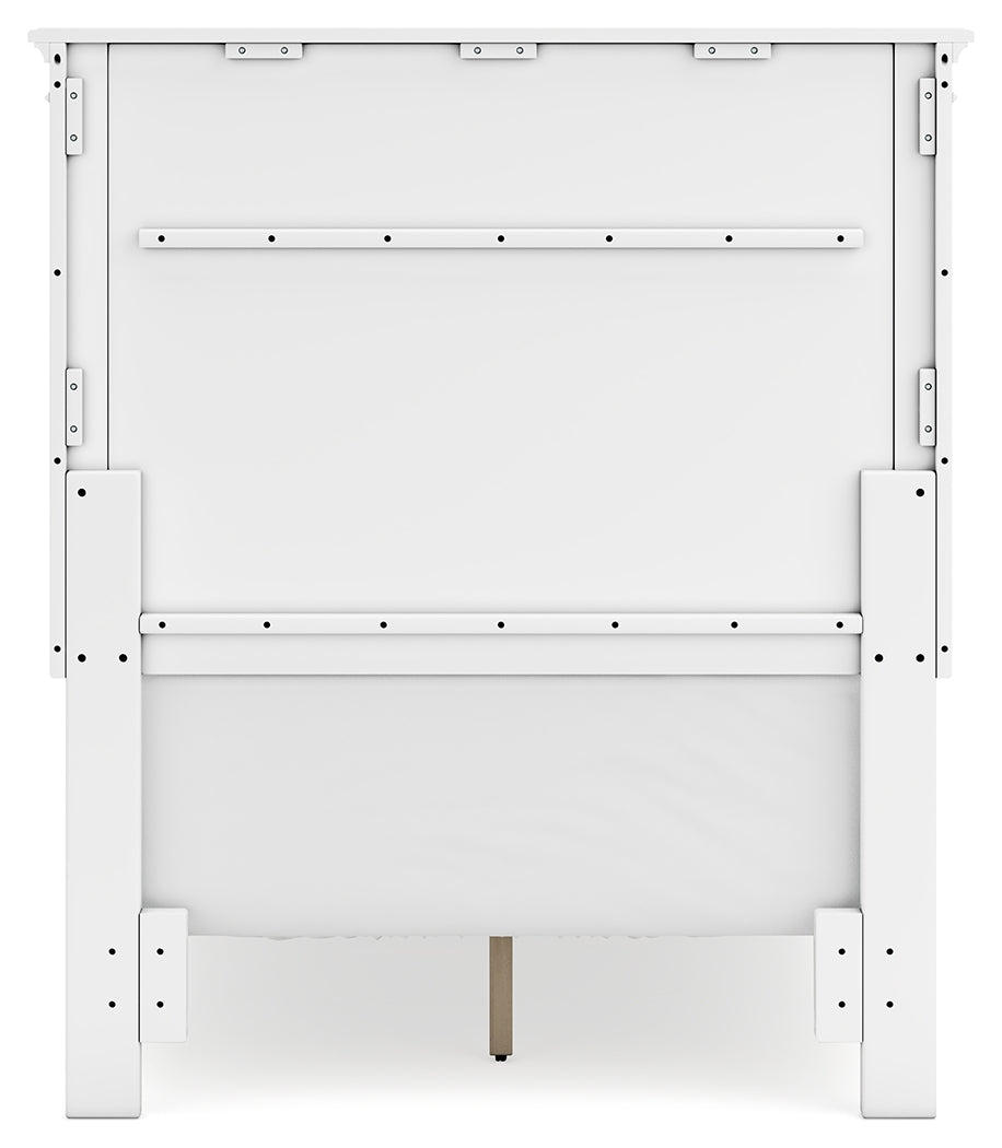 Fortman White Twin Panel Youth Bed