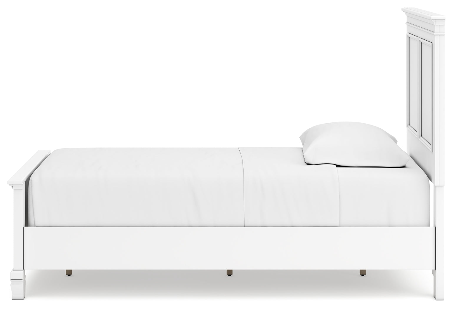 Fortman White Twin Panel Youth Bed