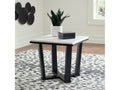 Fostead White/Espresso End Table