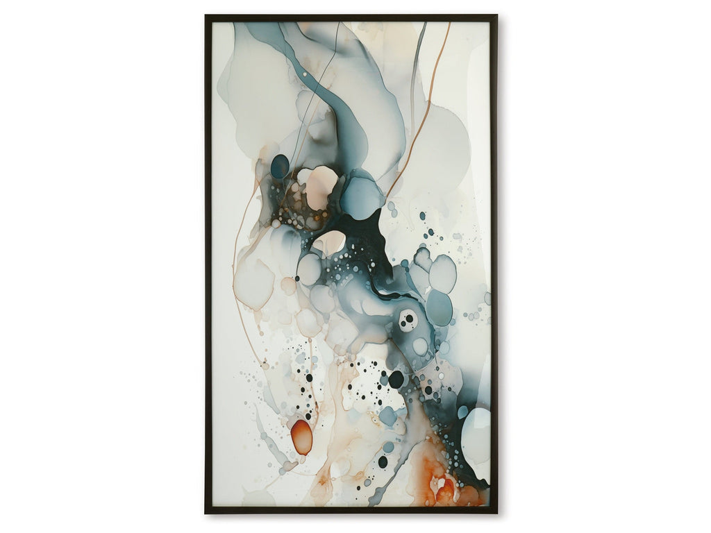 Foxenburg Blue/Amber/White Wall Art