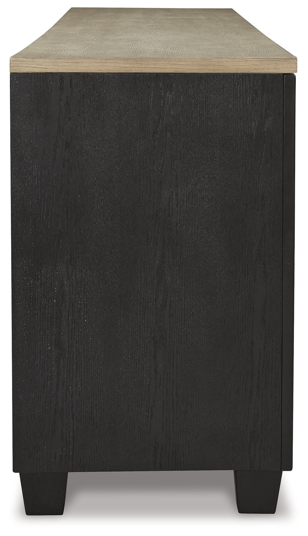 Foyland Black & Brown 83" TV Stand