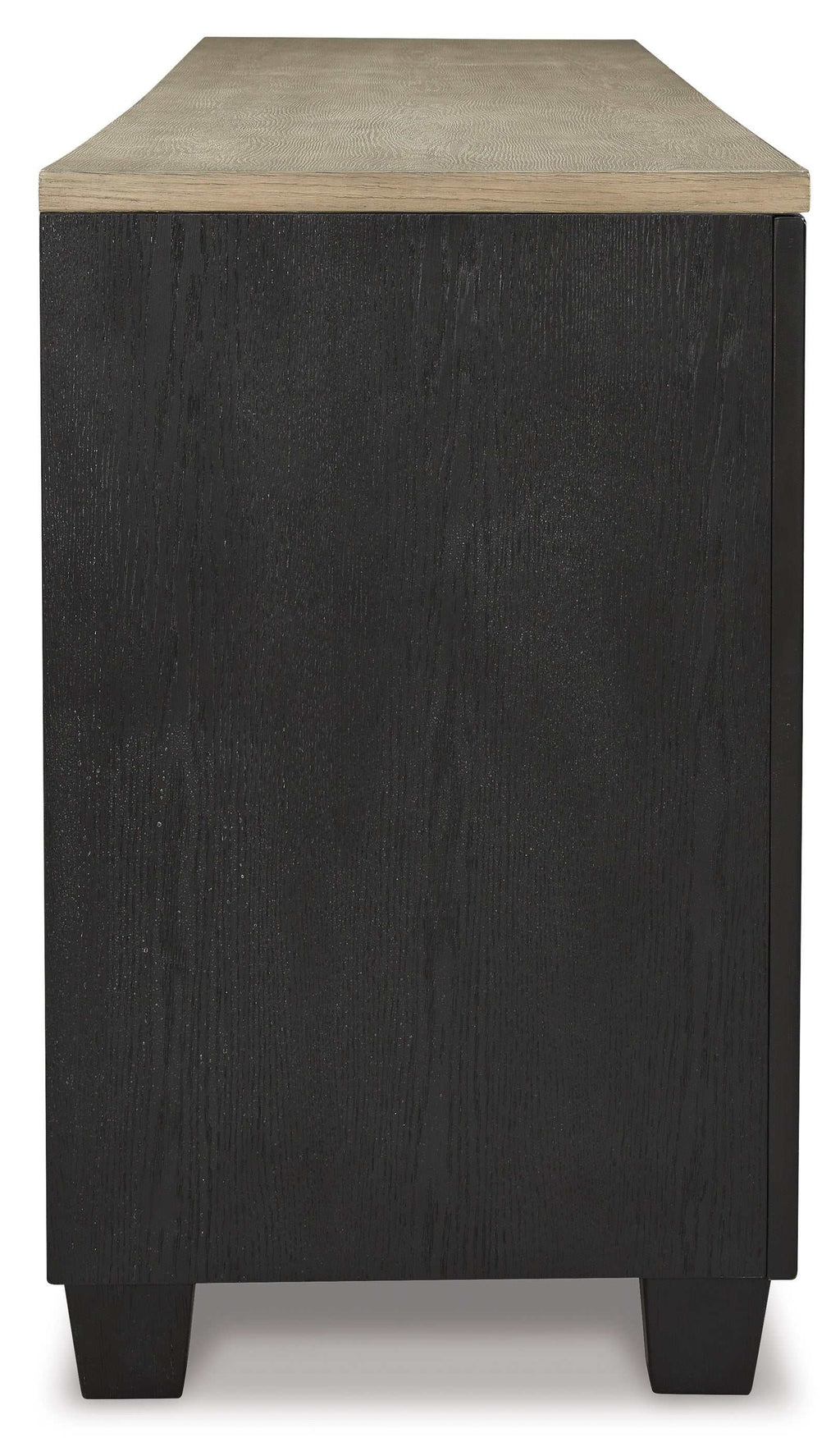 Foyland Black & Brown 83" TV Stand w/ Electric Fireplace Insert
