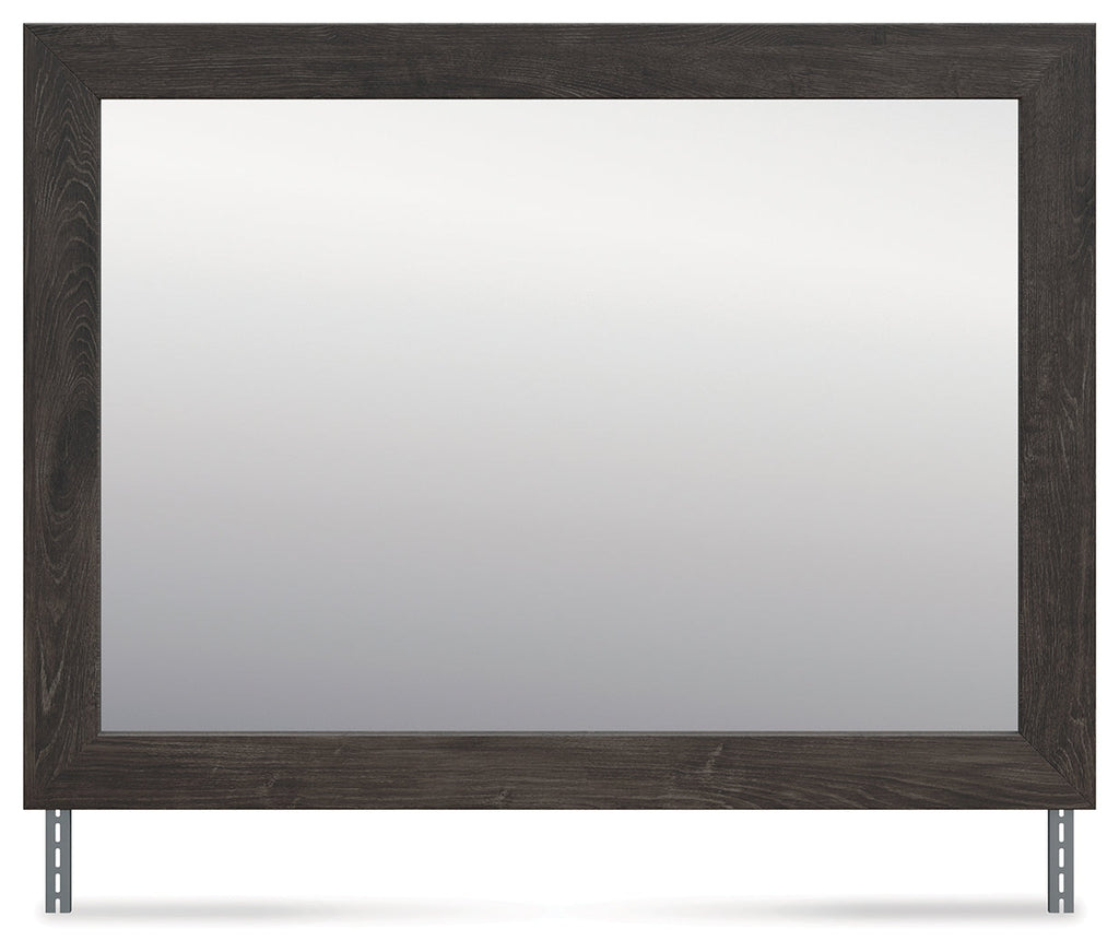 Fraluna Charcoal Bedroom Mirror