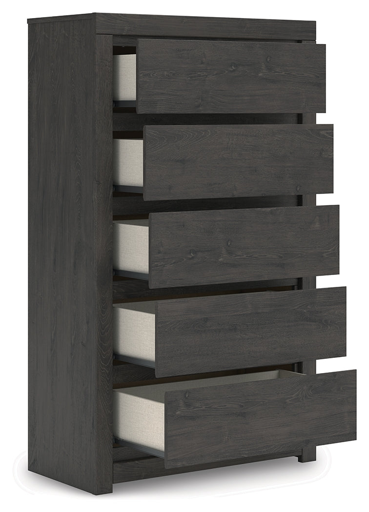 Fraluna Charcoal Chest of Drawers