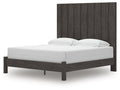 Fraluna Charcoal King Panel Bed