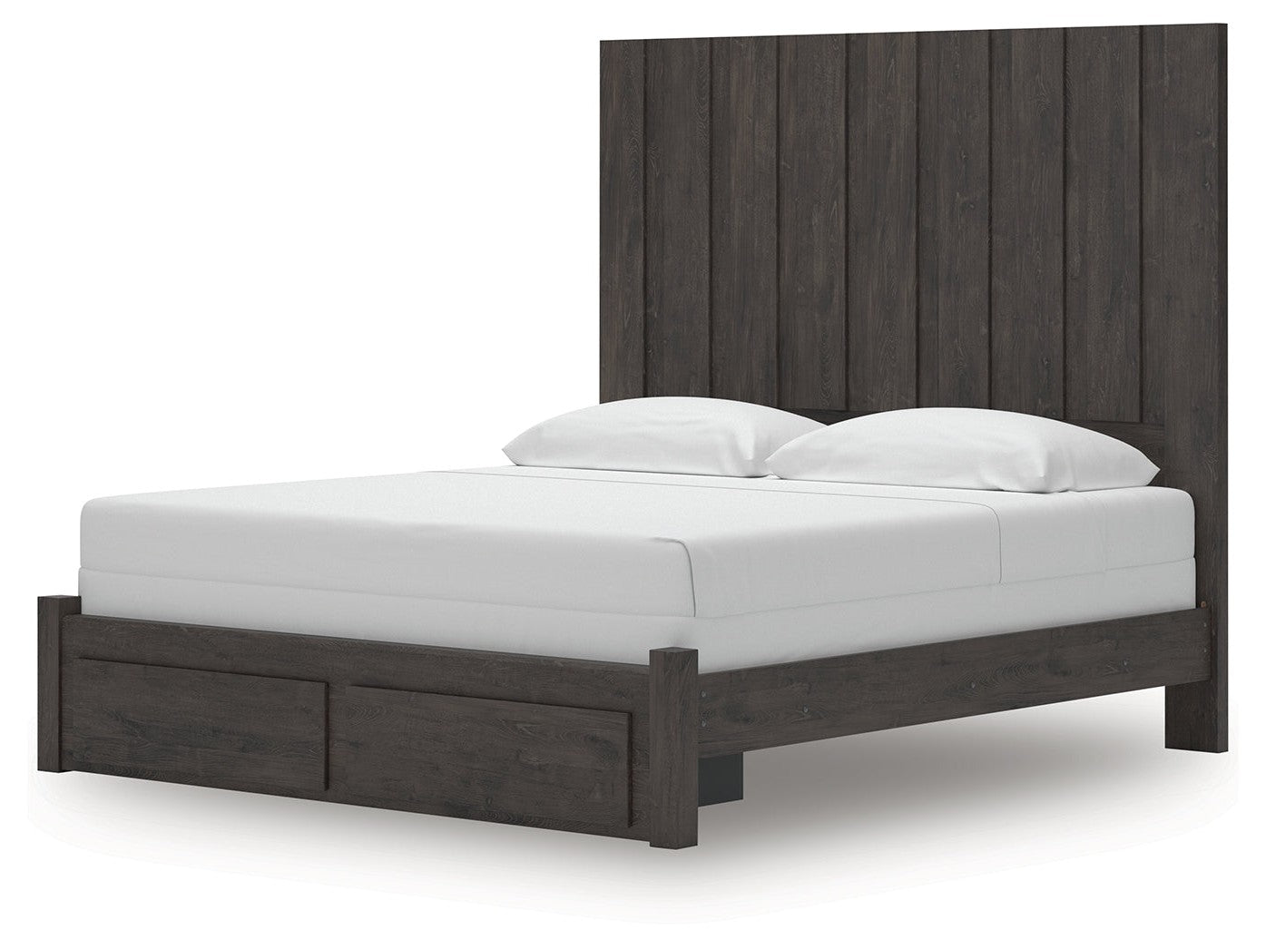Fraluna Charcoal King Panel Storage Bed