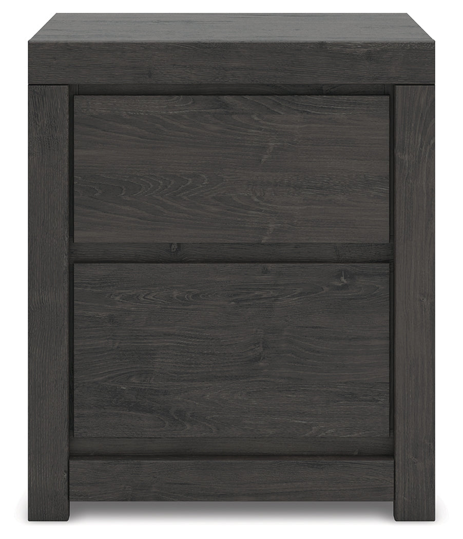 Fraluna Charcoal Nightstand