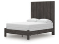 Fraluna Charcoal Queen Panel Bed