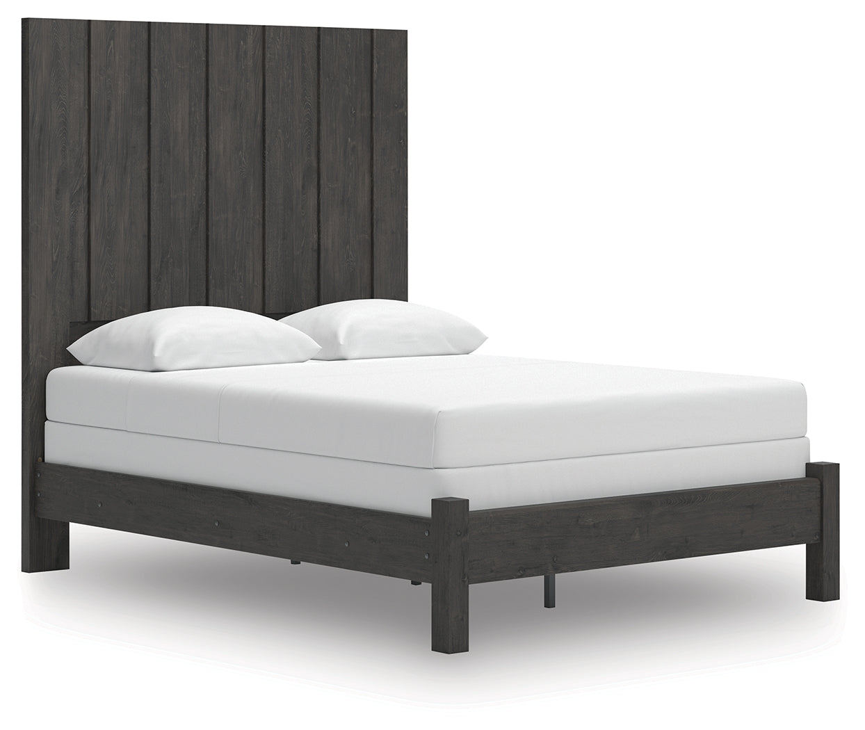 Fraluna Charcoal Queen Panel Bed