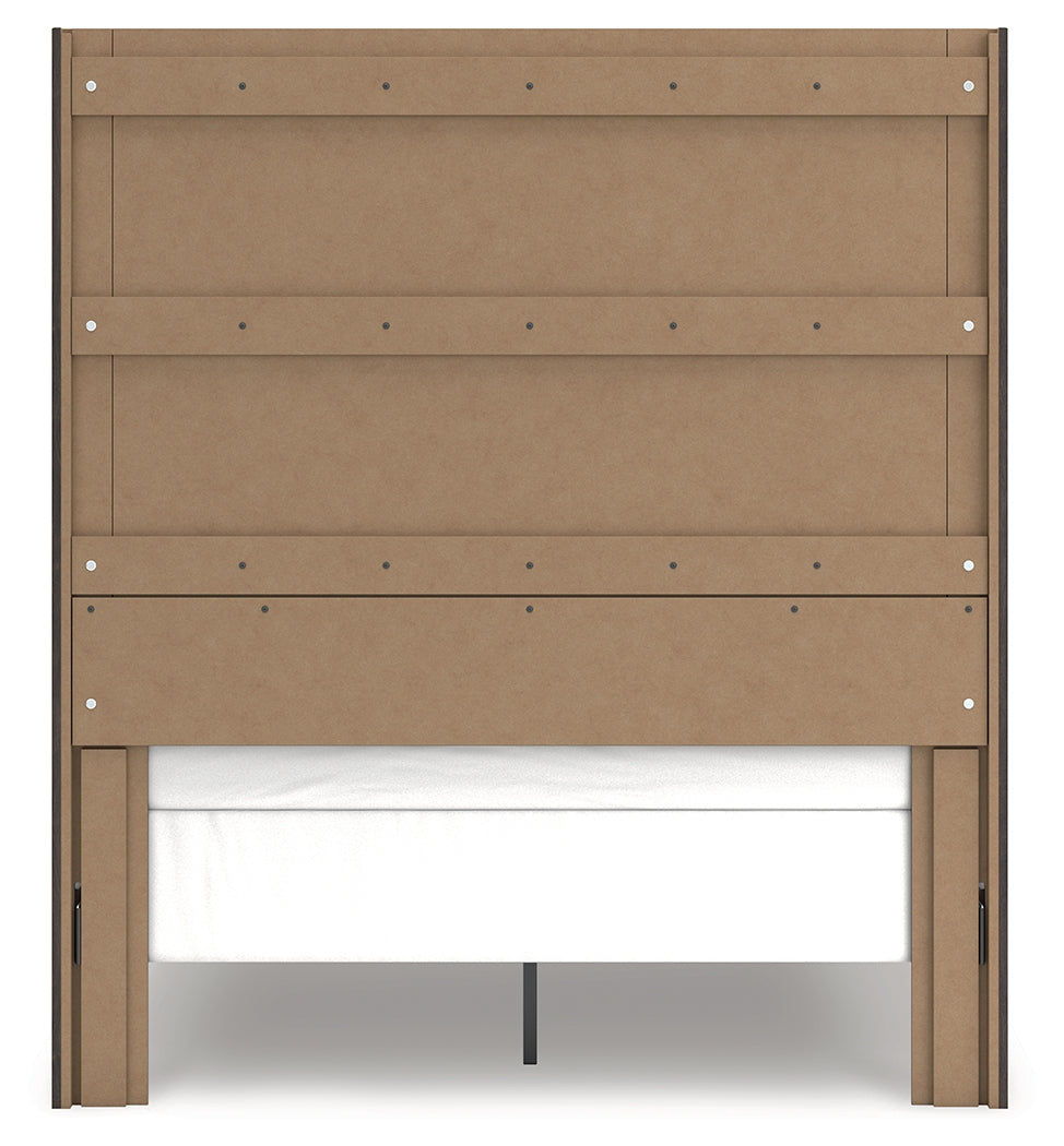 Fraluna Charcoal Queen Panel Bed