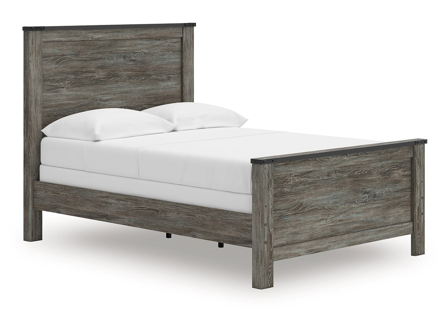 Frandern Black/Gray Full Panel Bed