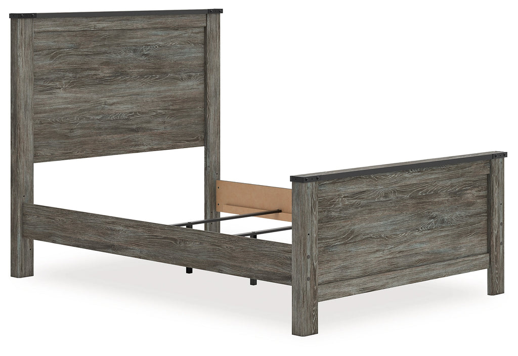 Frandern Black/Gray Full Panel Bed