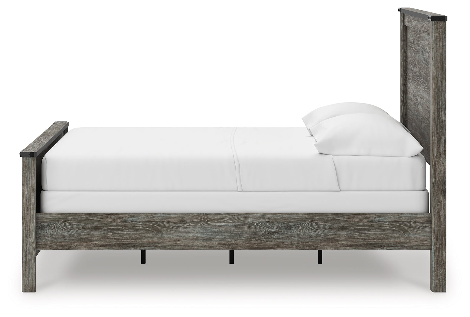 Frandern Black/Gray Full Panel Bed