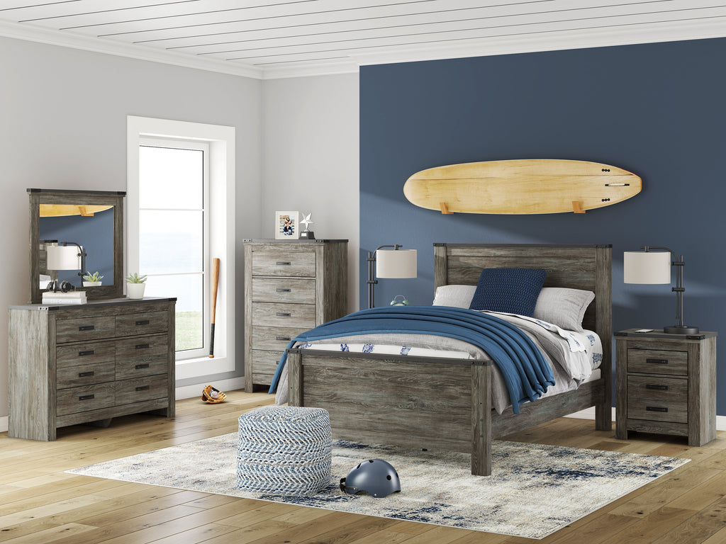 Frandern Gray Bedroom Mirror