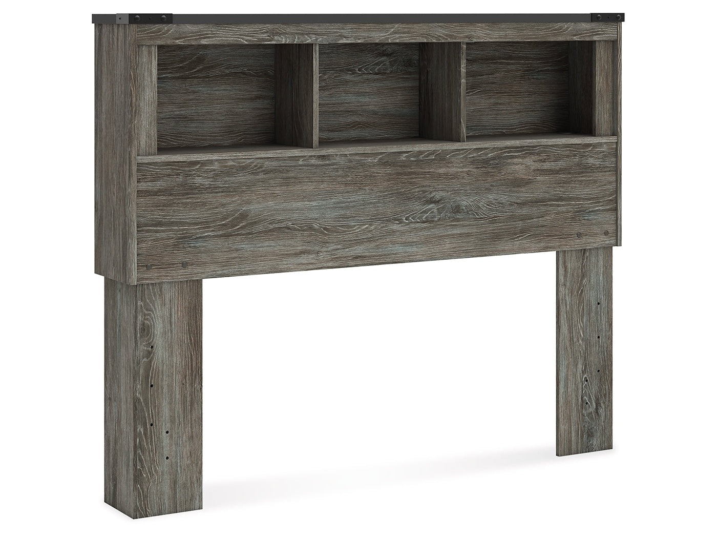 Frandern Gray Full Bookcase Headboard