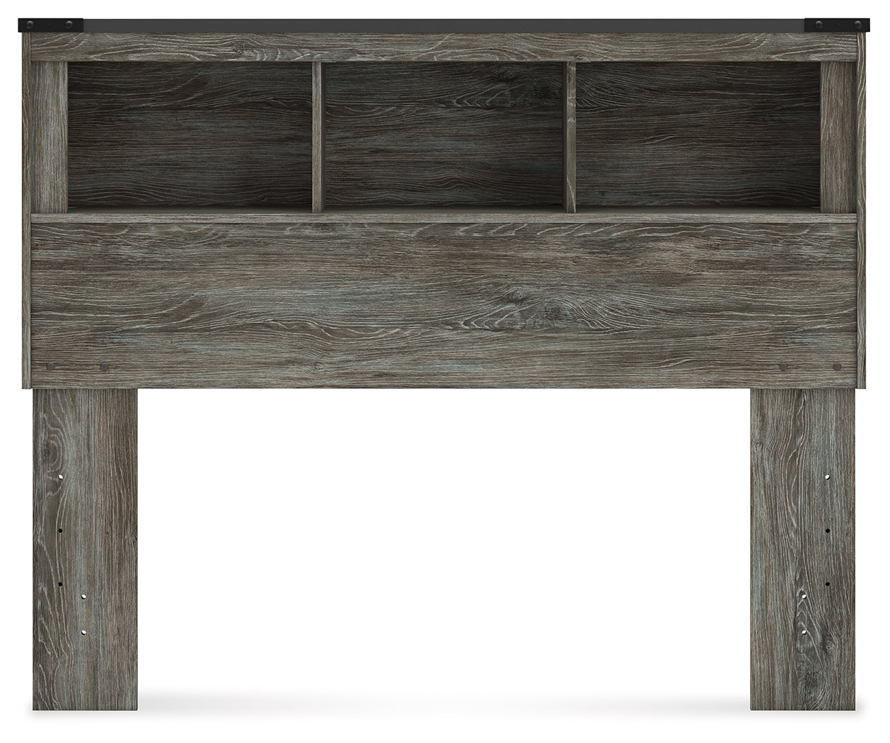 Frandern Gray Full Bookcase Headboard