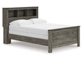 Frandern Gray Full Bookcase Panel Bed