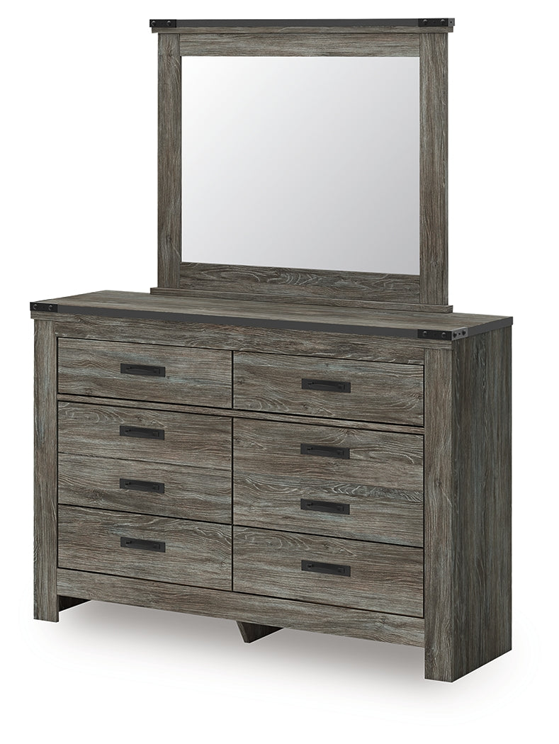 Frandern Full Bookcase Panel Bed, Gray