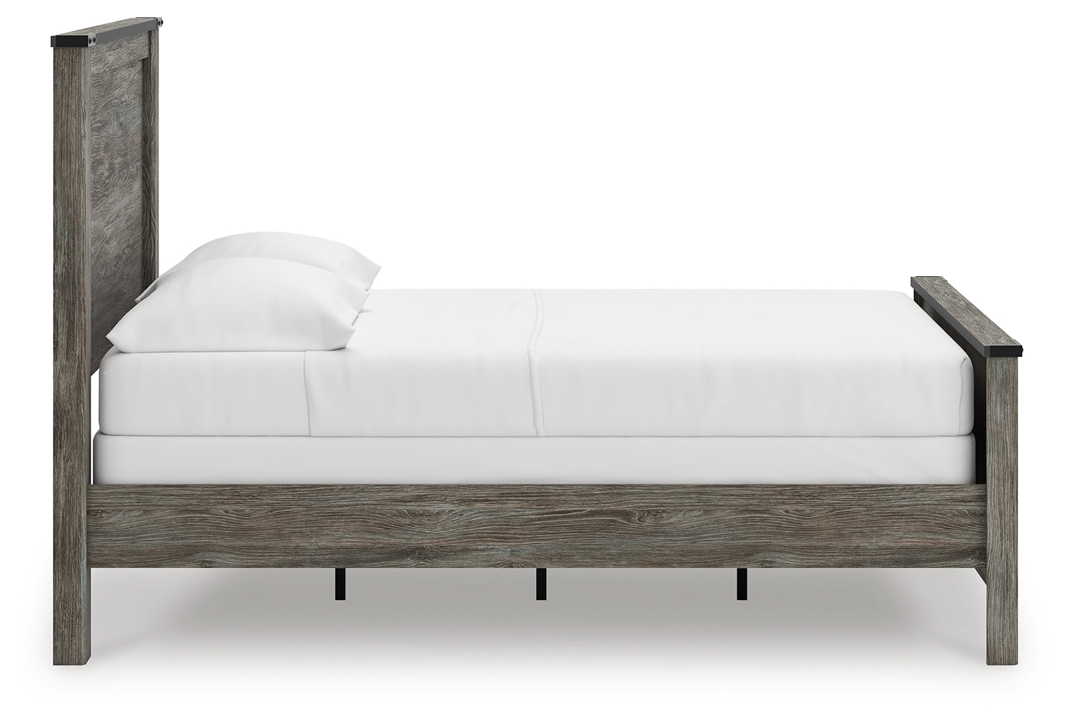 Frandern Gray Full Panel Bed, Dresser and Mirror