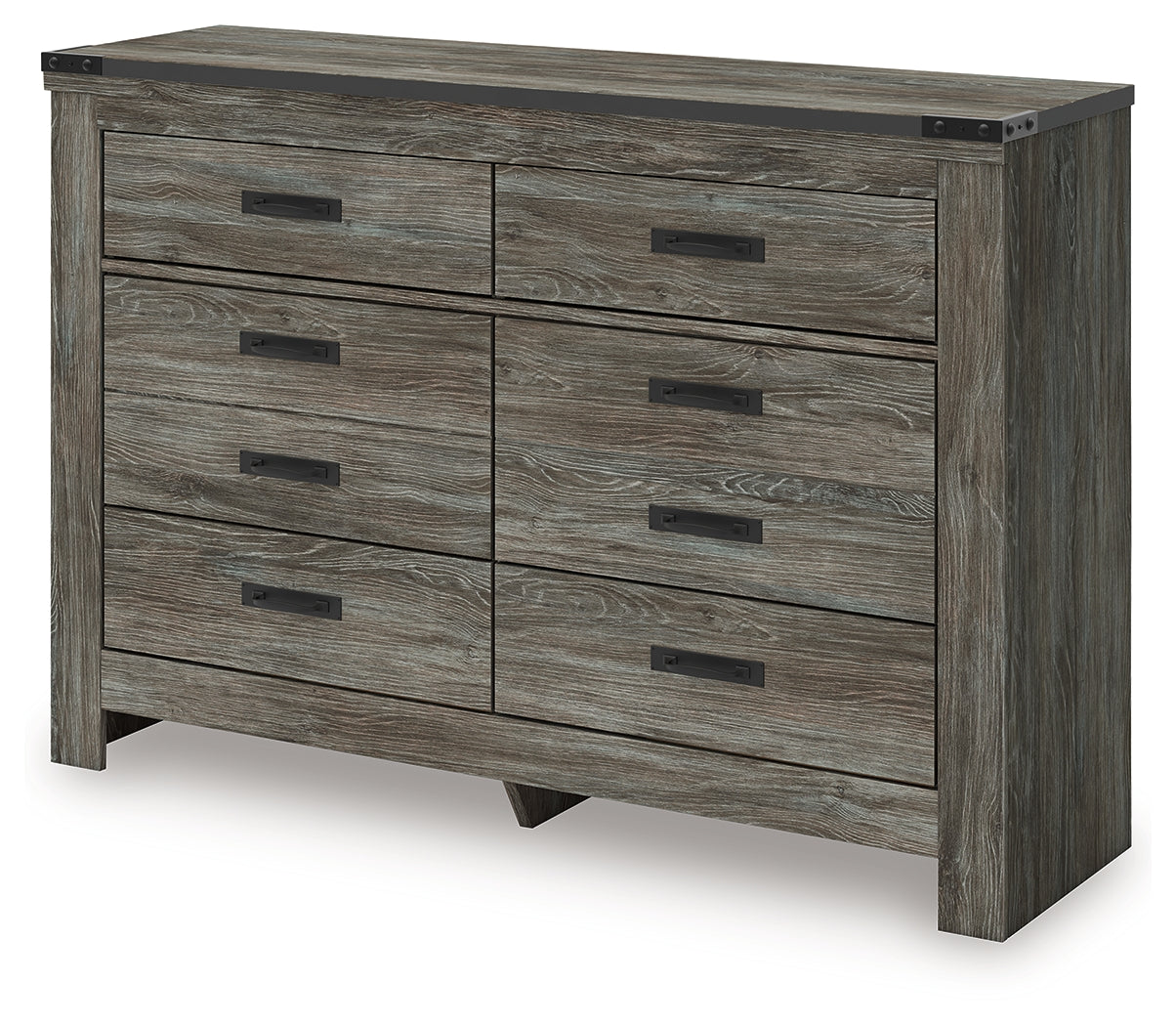 Frandern Gray Six Drawer Dresser