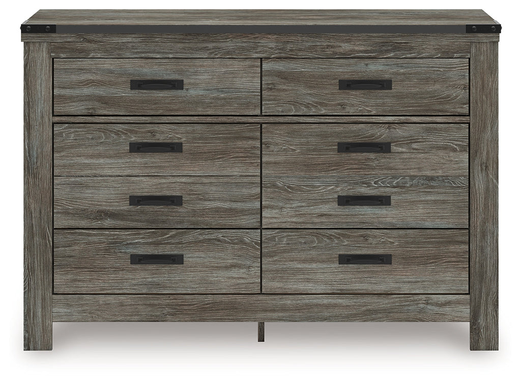 Frandern Gray Six Drawer Dresser