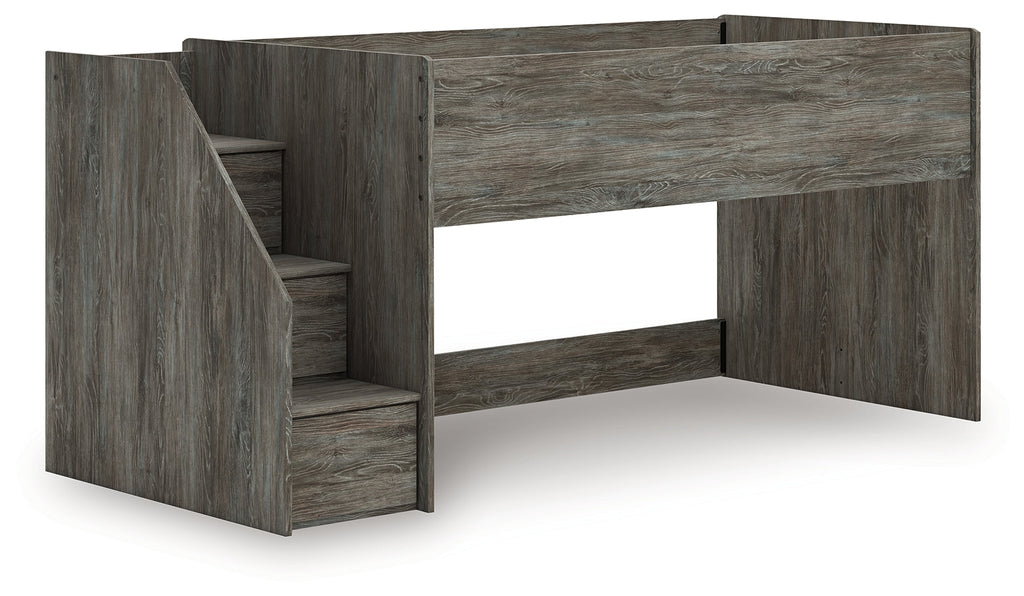 Frandern Gray Twin Loft Bed