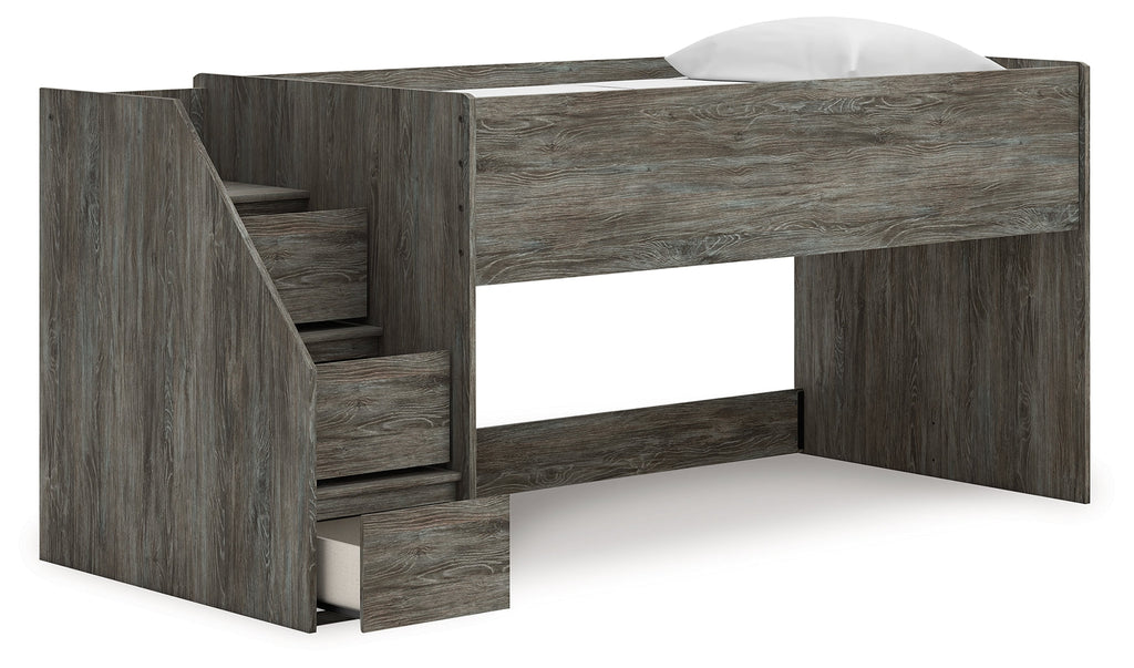 Frandern Gray Twin Loft Bed