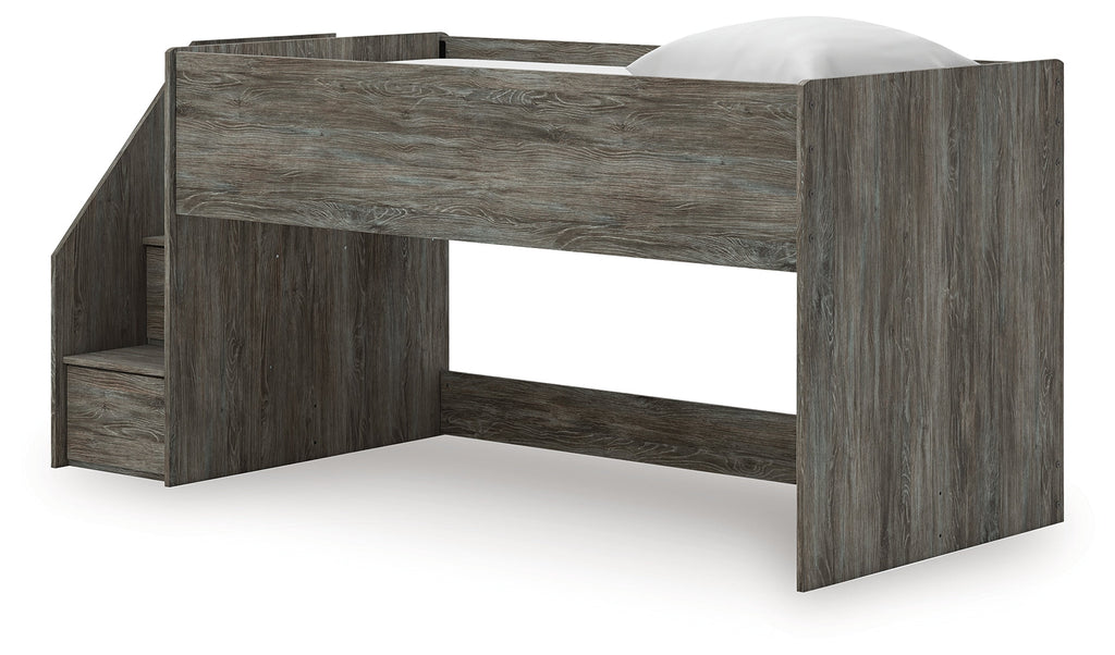 Frandern Gray Twin Loft Bed