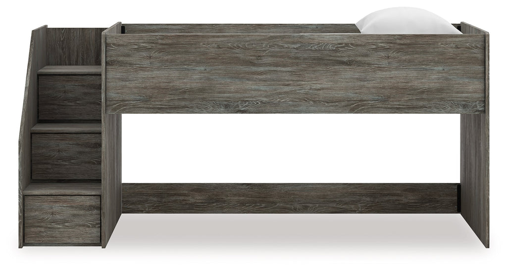 Frandern Gray Twin Loft Bed