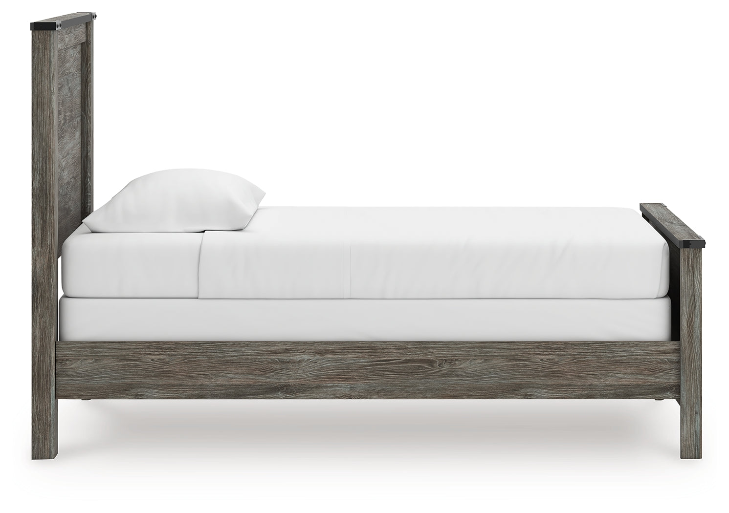 Frandern Gray Twin Panel Bed, Dresser and Mirror