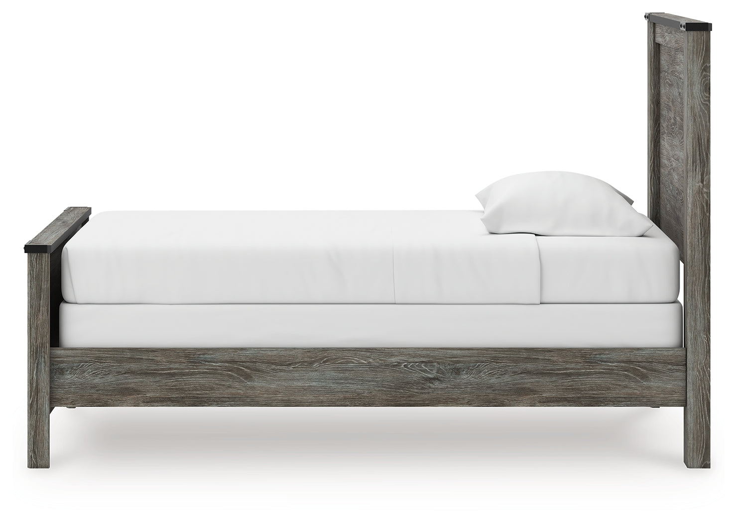 Frandern Gray Twin Panel Bed, Dresser and Mirror