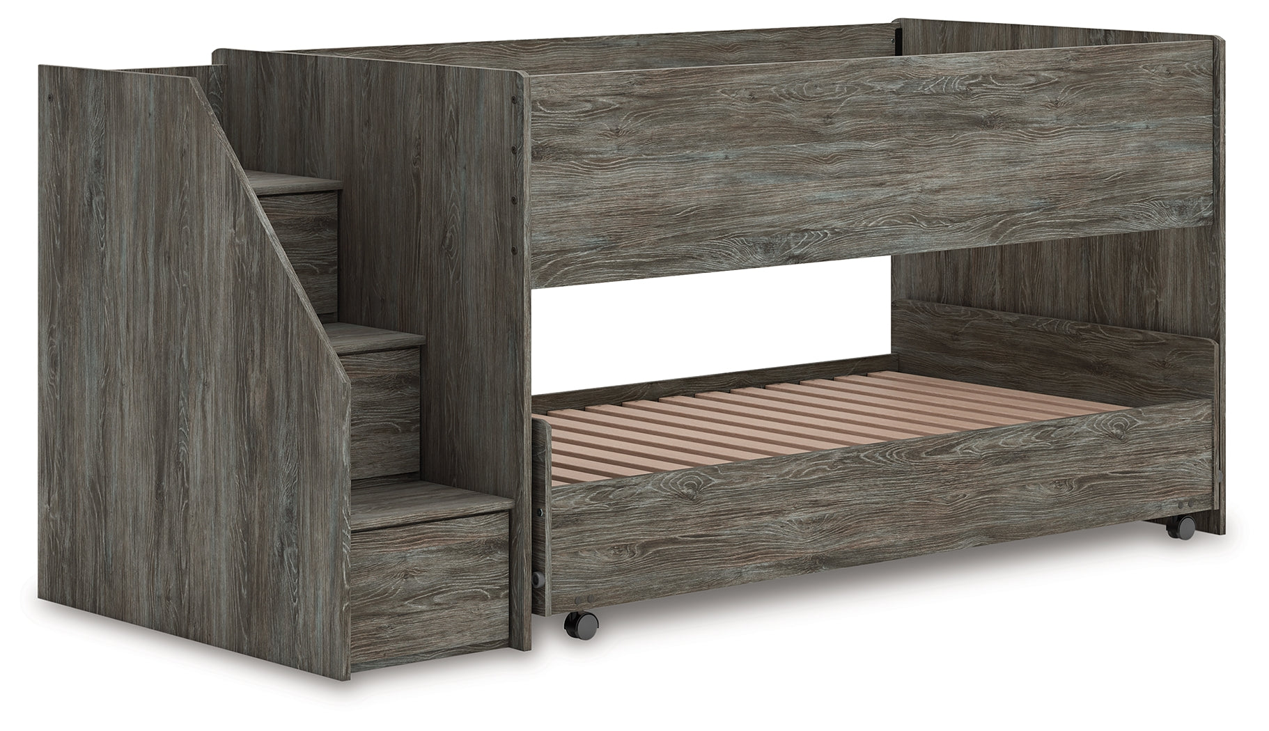 Frandern Gray Twin over Twin Loft Bed