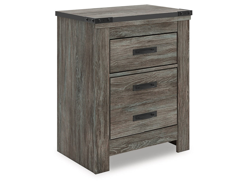 Frandern Gray Two Drawer Night Stand