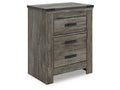 Frandern Gray Two Drawer Night Stand