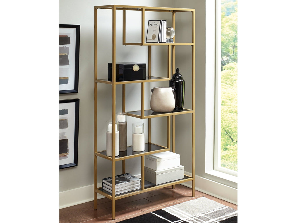 Frankwell Gold Finish Bookcase