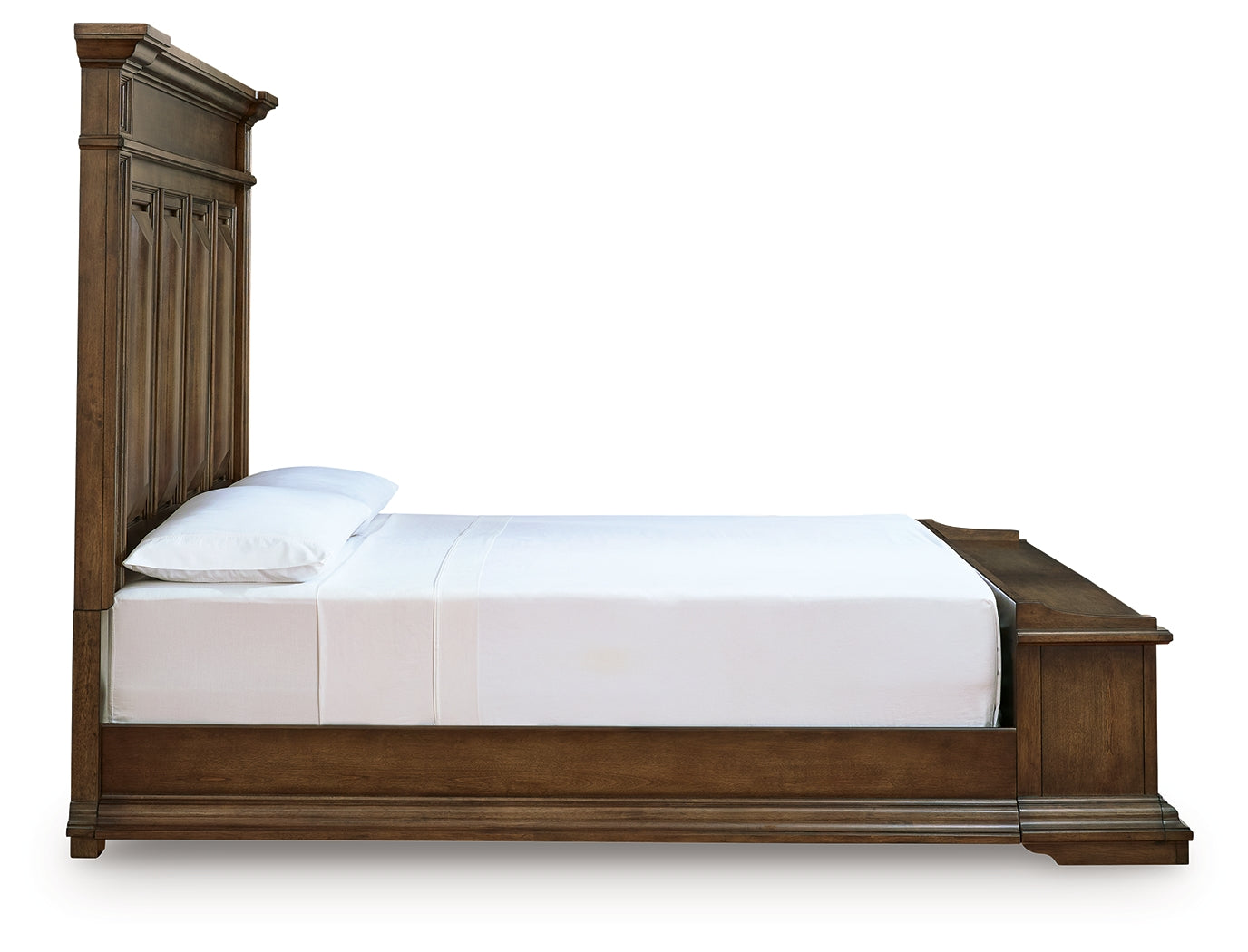 Frantanna Brown California King Panel Storage Bed