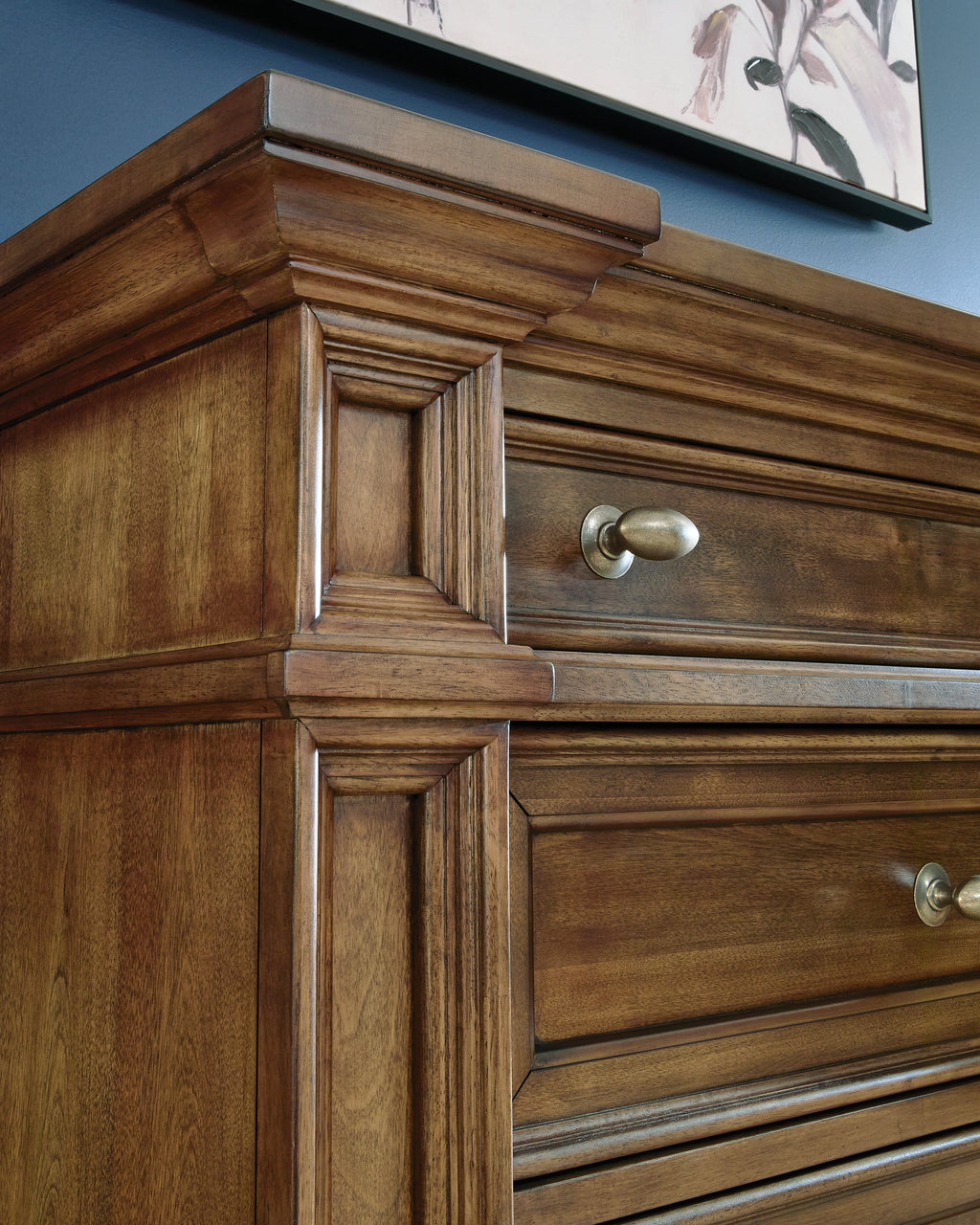 Frantanna Brown Five Drawer Chest
