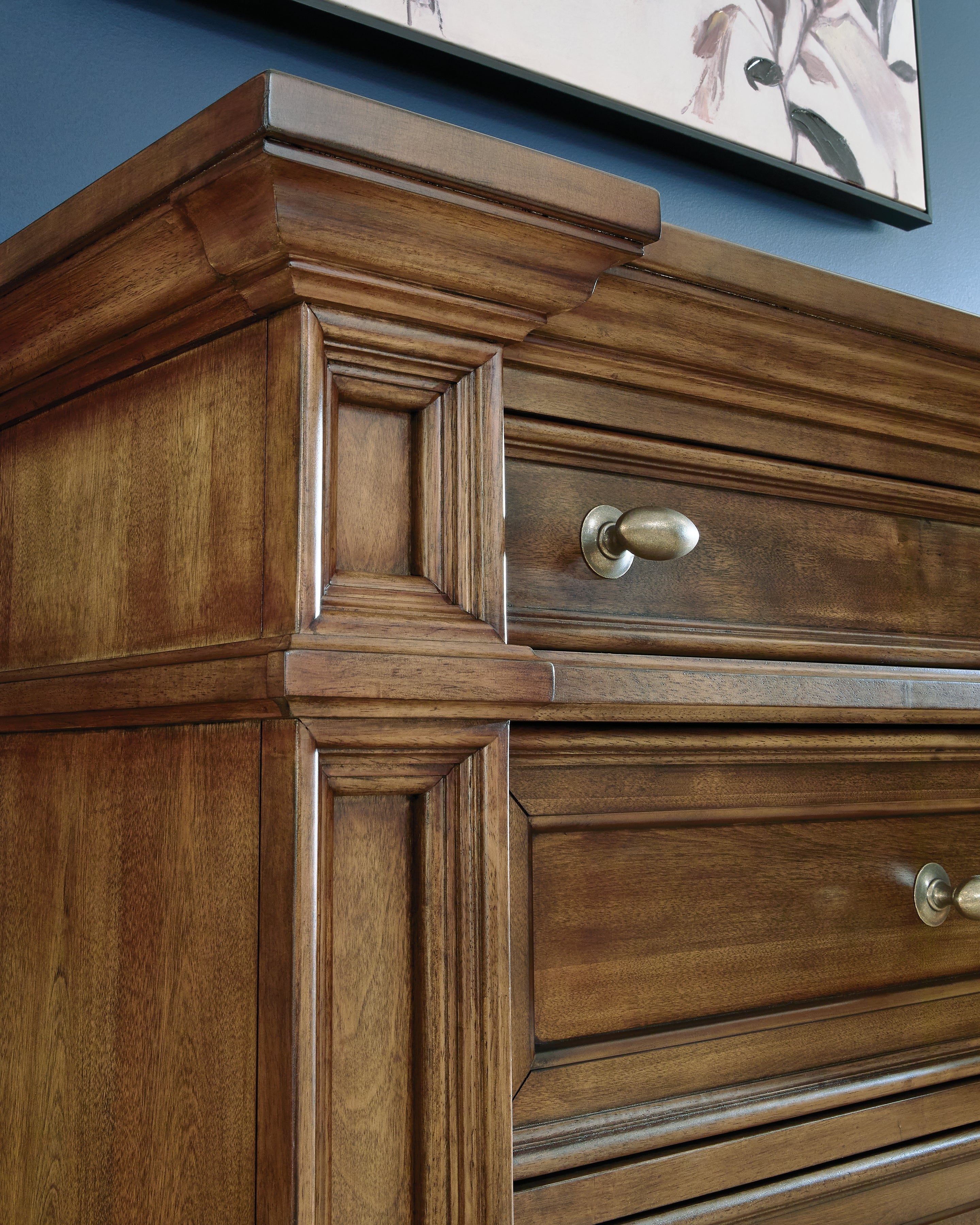 Frantanna Brown Five Drawer Chest