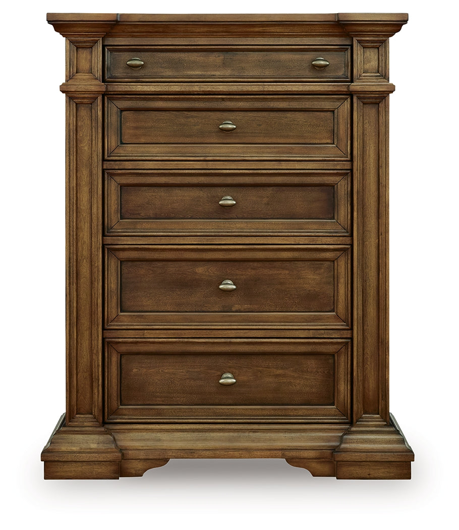 Frantanna Brown Five Drawer Chest