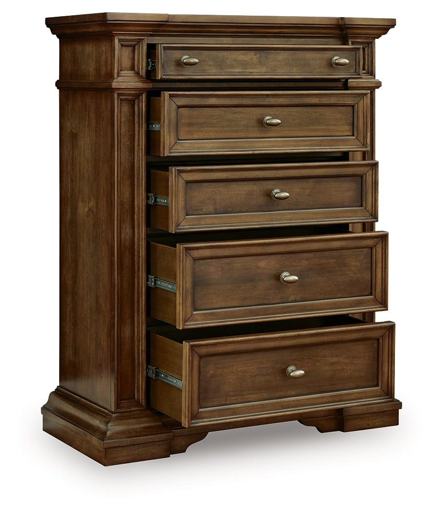 Frantanna Brown Five Drawer Chest