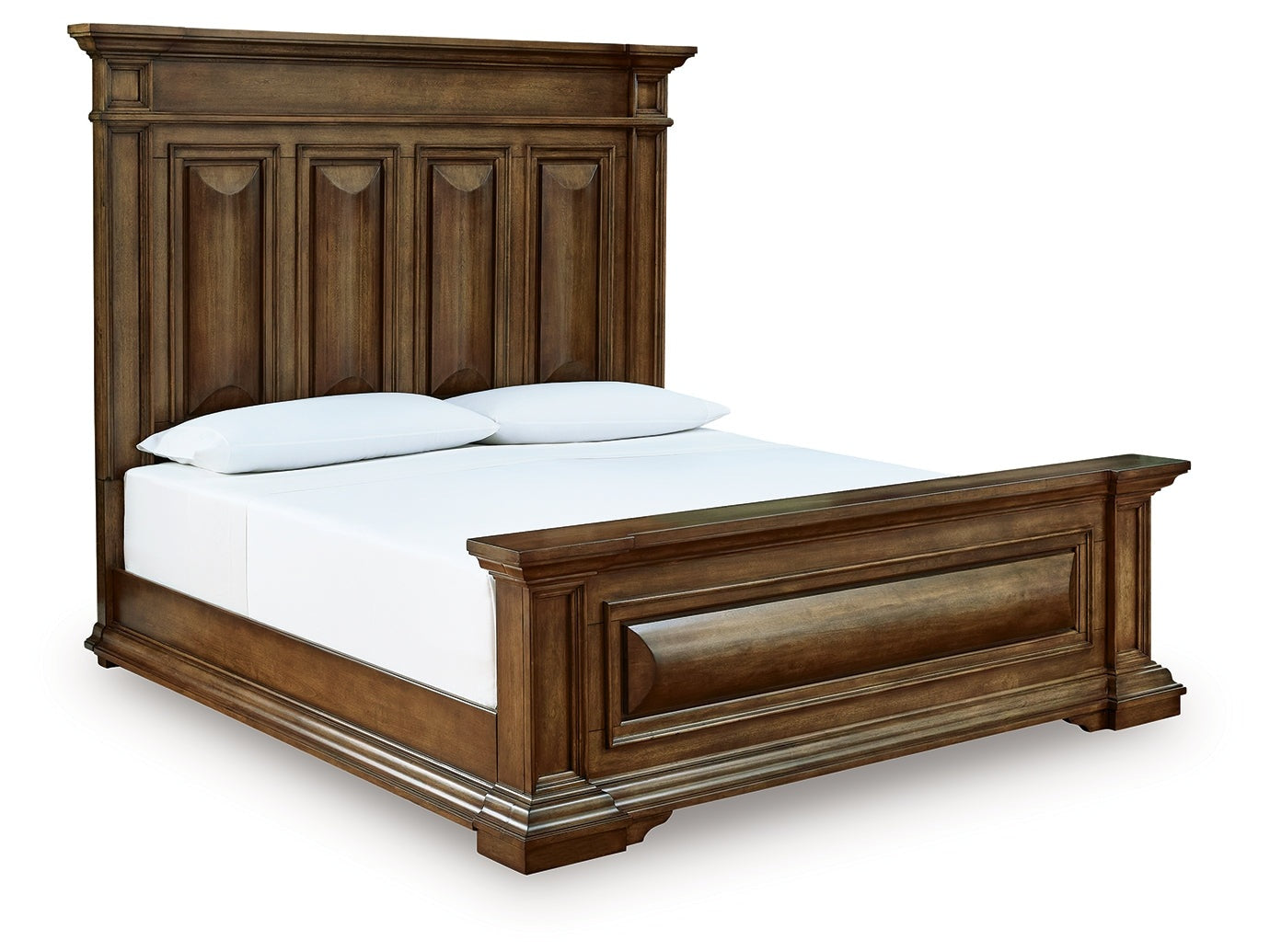 Frantanna Brown King Panel Bed