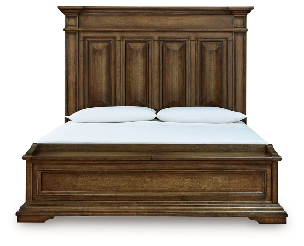 Frantanna Brown King Panel Storage Bed