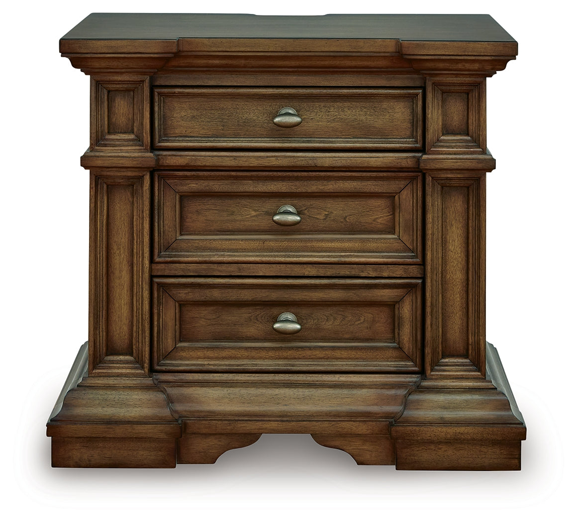 Frantanna Brown Three Drawer Night Stand