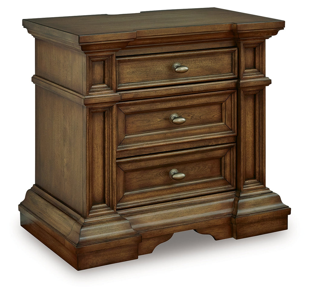 Frantanna Brown Three Drawer Night Stand