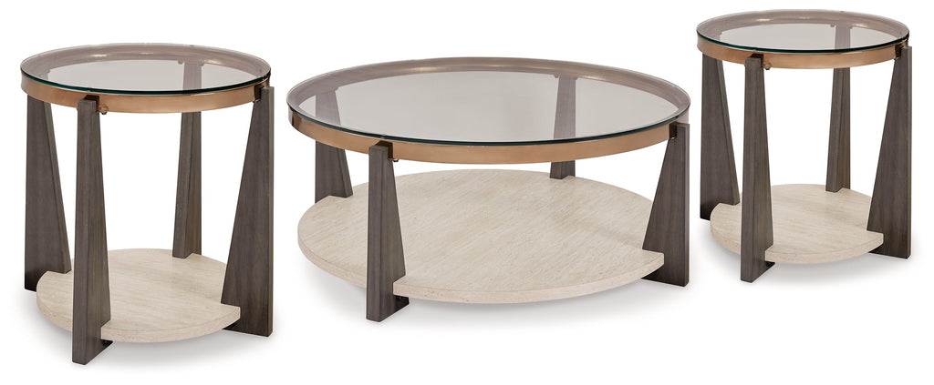 Frazwa Multi Coffee Table and 2 End Tables