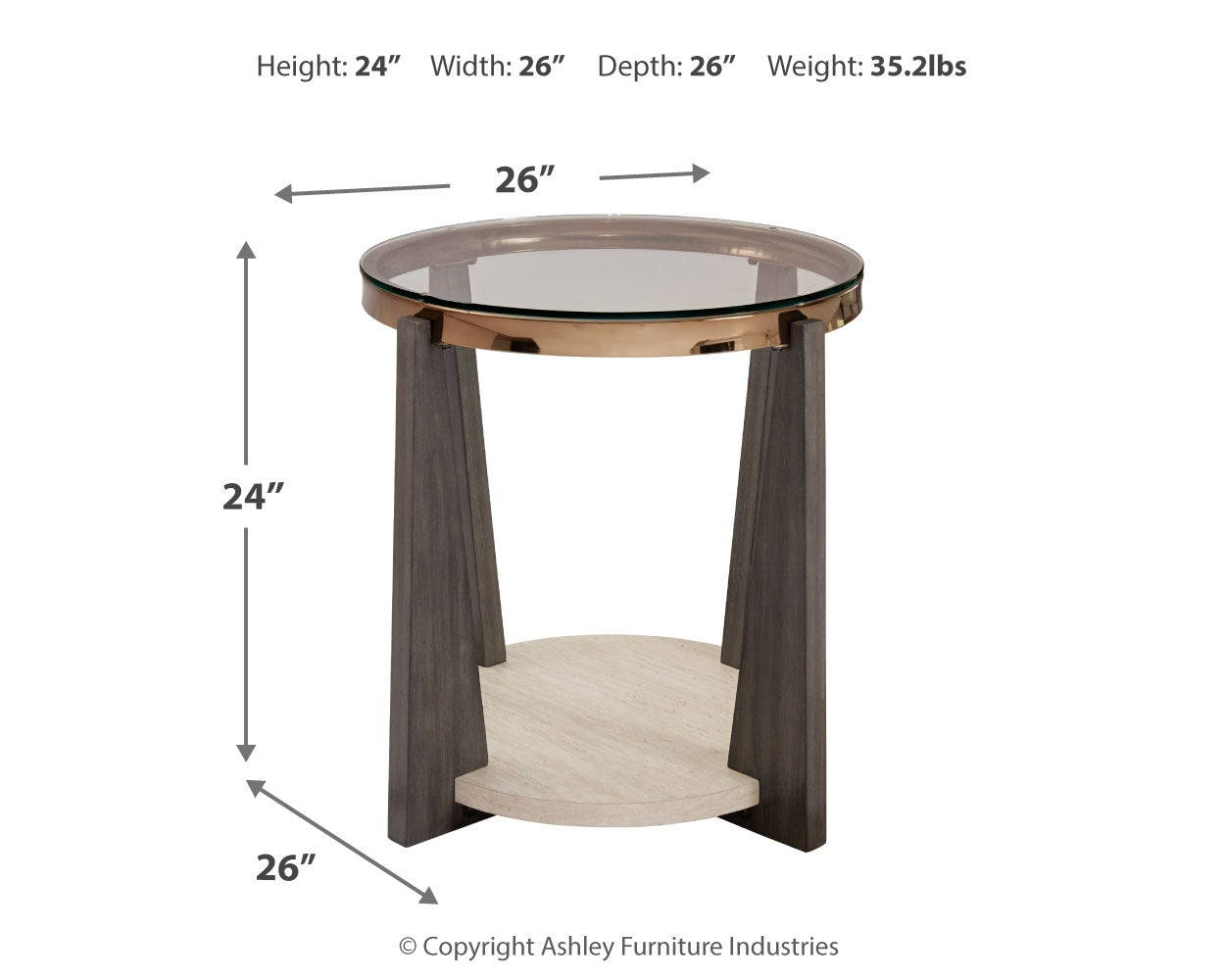 Frazwa Multi Coffee Table and 2 End Tables