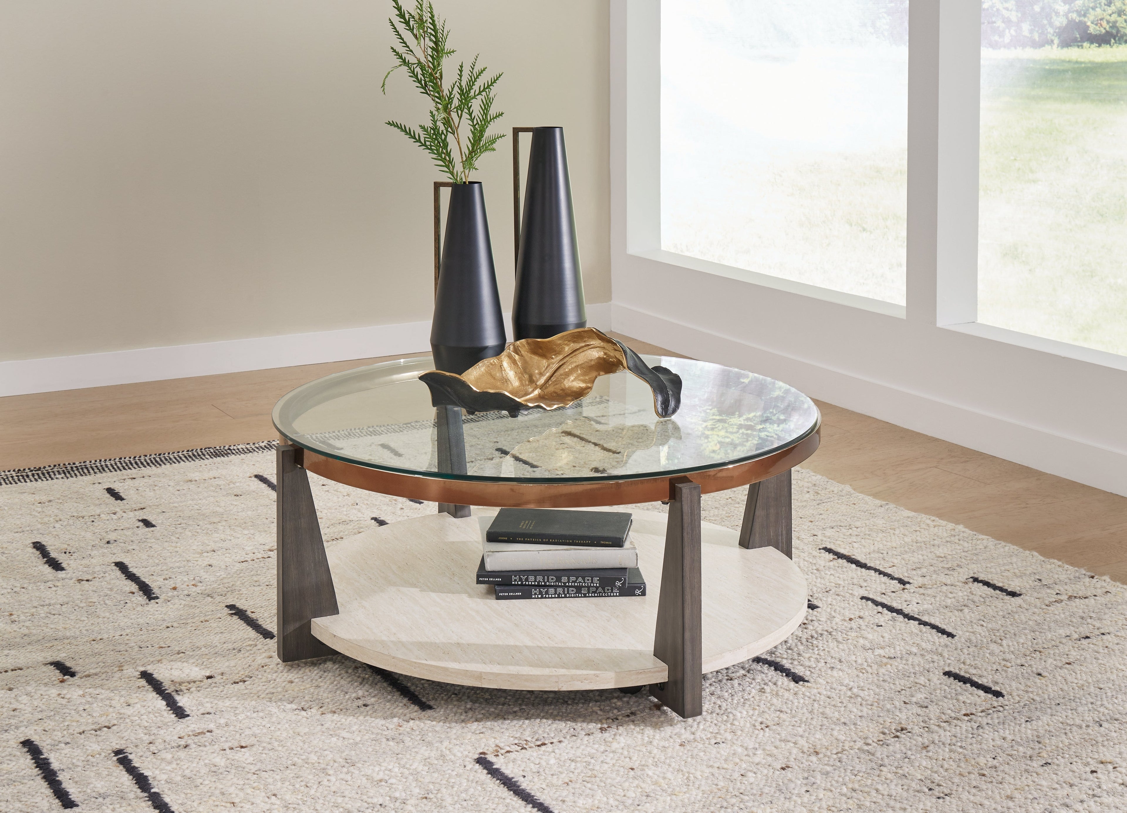 Frazwa Multi Coffee Table and 2 End Tables